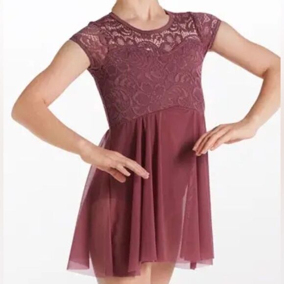 WEISSMAN Dance Costume mauve lace IDK You Yet
13407 stoned MC-Medium child 10-12 - Picture 1 of 8
